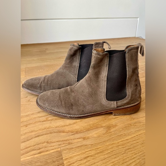 Represent Brown Suede Mens Chelsea Boots, Size 41 EU - Picture 2 of 5